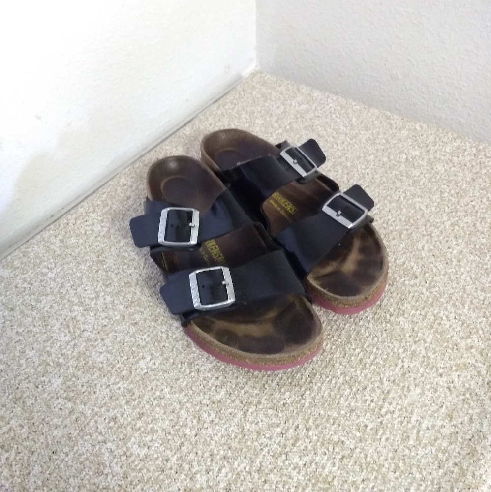 Birkenstocks Arizona Black Patent Leather Sandals
